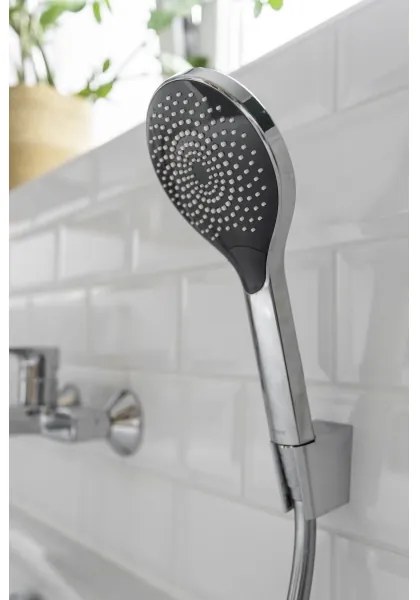 WENKO 24921100 - Soffione doccia WATERSAVING SYSTEM 12x12 cm cromo lucido/grigio