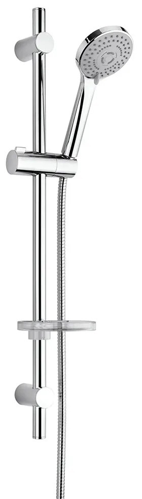 Saliscendi doccia di Jacuzzi Rubinetteria con doccino multigetto, flessibile in ABS cromato e portasapone