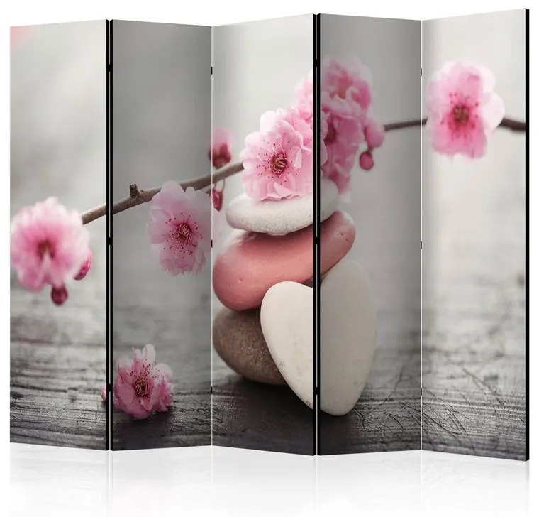 Paravento  Zen Flowers II [Room Dividers]  Colore Marrone, Dimensioni e Misure 225x172