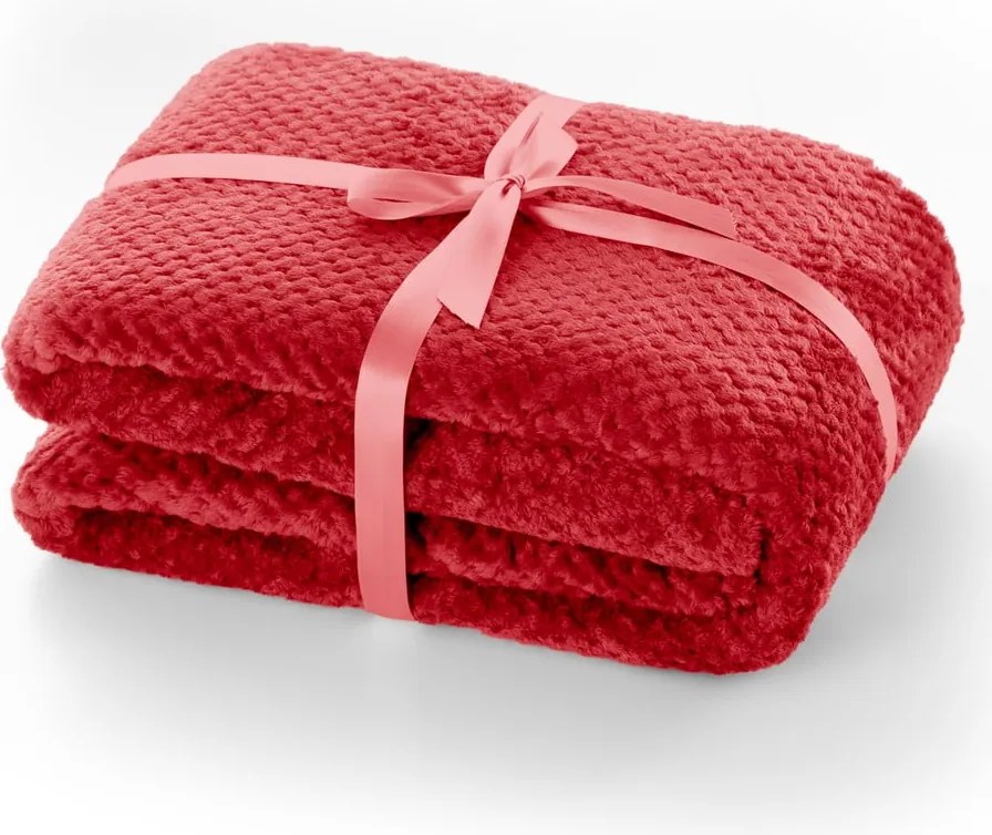 Coperta in microfibra rossa, 220 x 240 cm Henry - DecoKing