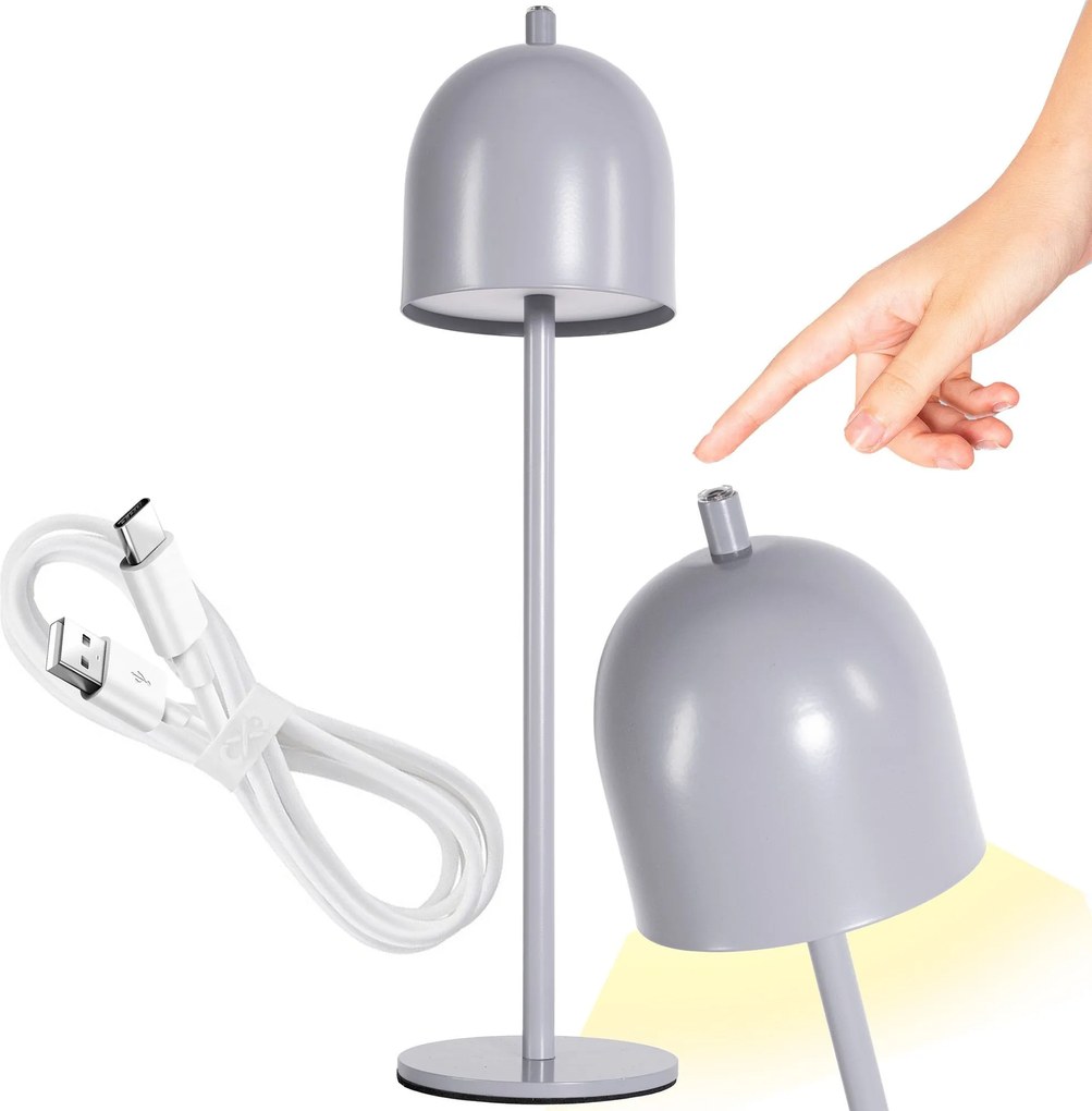 Lampada da comodino APP1362-T grey