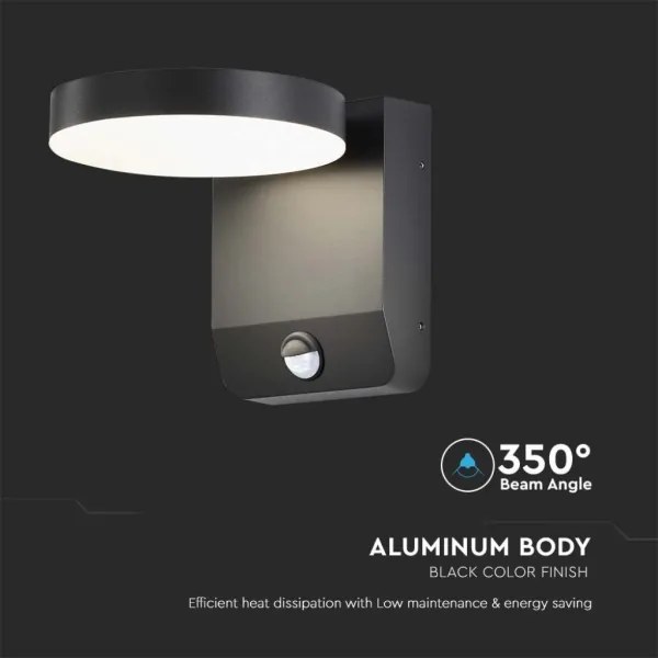 LED Applique da esterno con sensore LED/17W/230V 3000K nero