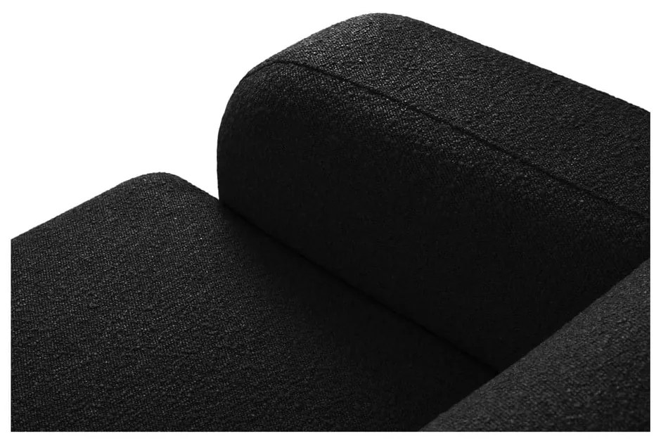 Divano angolare nero in tessuto bouclé (angolo destro) Molino - Micadoni Home