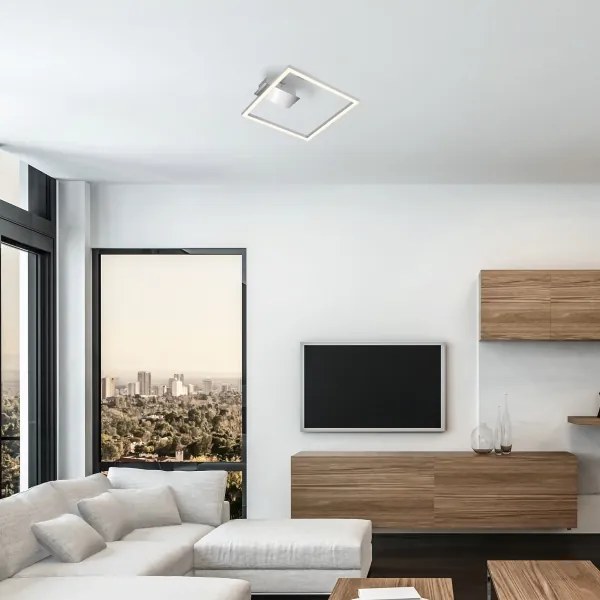 Plafoniera a LED 14W/230V cromo satinato