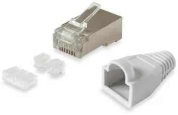 RJ45 CONNECTOR STP CAT.6 WITH INSER