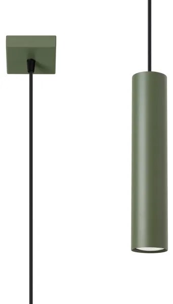 Sollux SL.1484 - Lampadario a sospensione con filo LAGOS 1xGU10/10W/230V verde