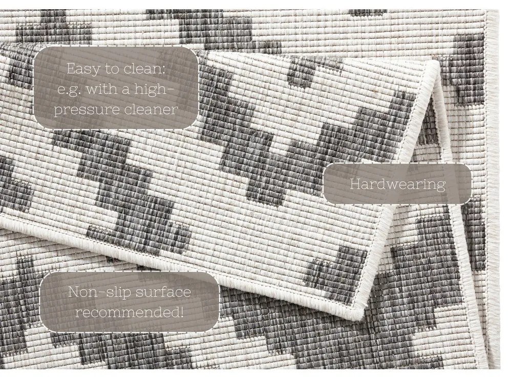 Tappeto grigio per esterni , 80 x 250 cm Malta - NORTHRUGS