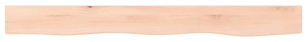 Ripiano a parete 100x10x2 cm legno massello rovere non trattato