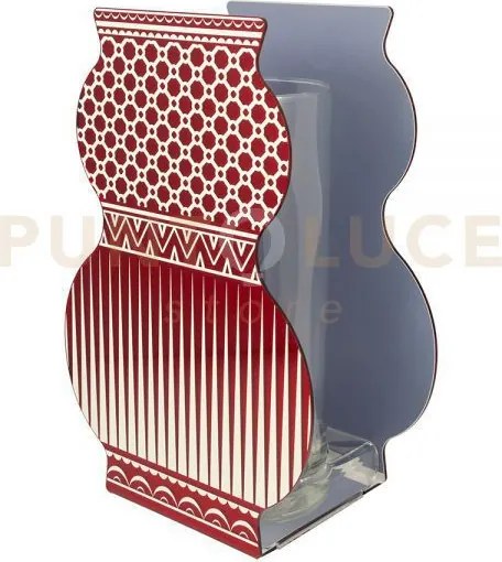 Vaso giudecca piccolo in cristallo acrilico decorato praga