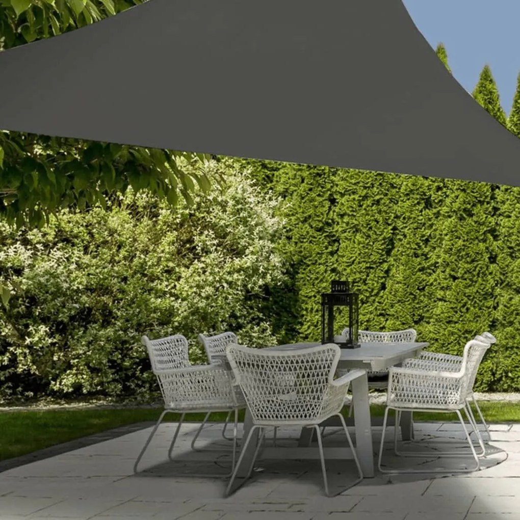 Vela Parasole 3,6x3,6x3,6 M Grigia A Triangolo /