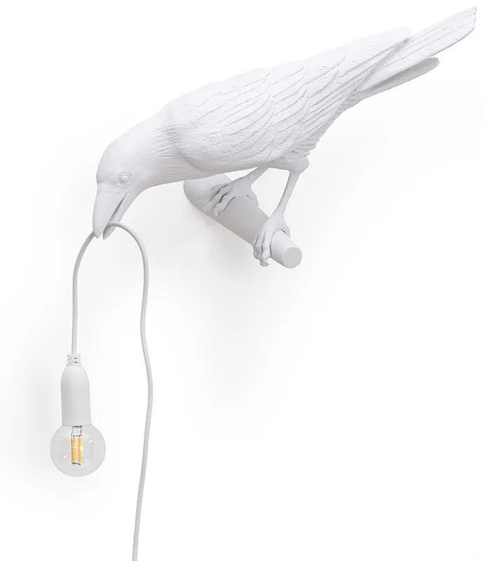 Seletti - Bird Lamp Looking Sinistra Applique da Parete Bianco Seletti