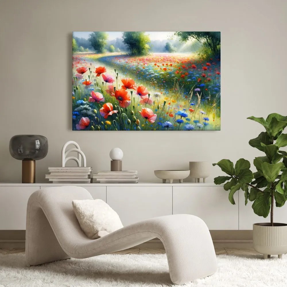 Quadro su tela – Magia del mattino estivo sul prato