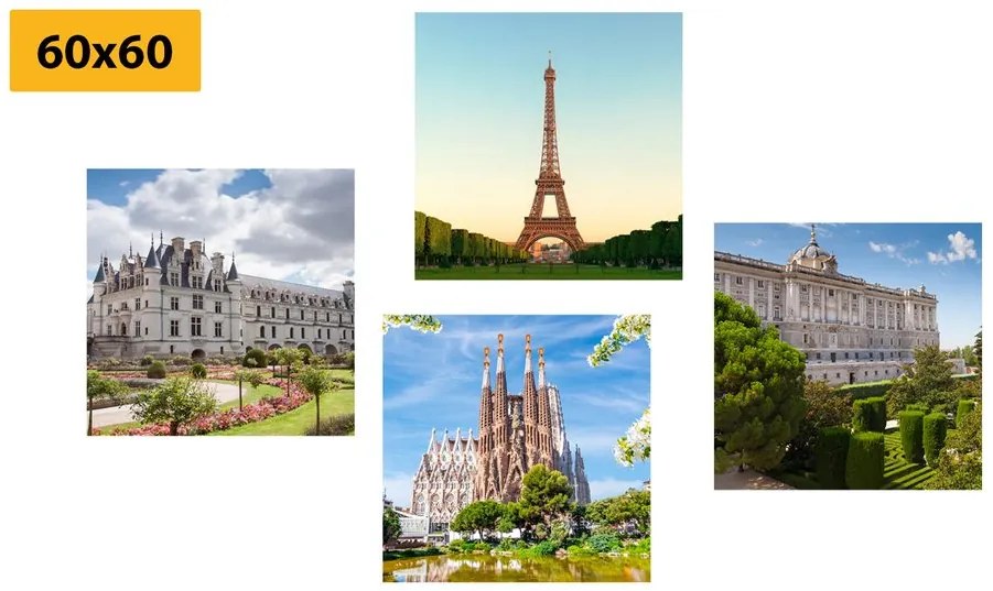 Set di quadri – Monumenti più straordinari del mondo