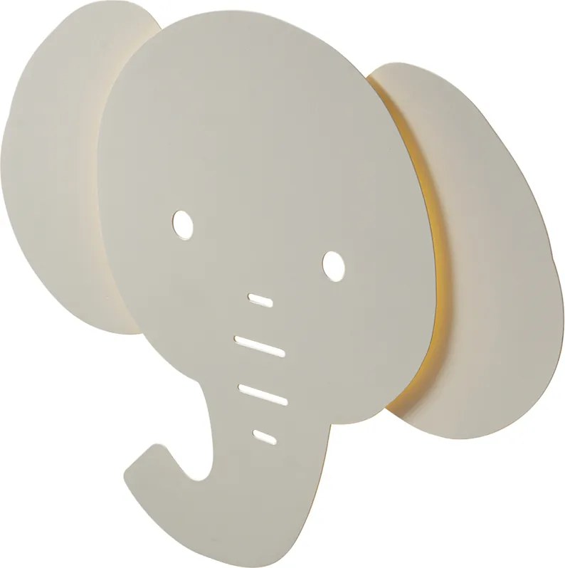 Lampada da parete per bambini beige con LED dimmerabile a 3 livelli - Ellie l'Elefante