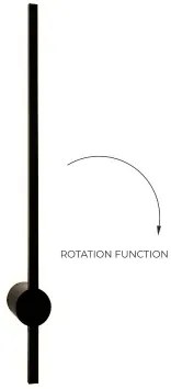 Zuma Line W90477-60BK - Applique a LED TROY LED/8W/230V 60 cm nero