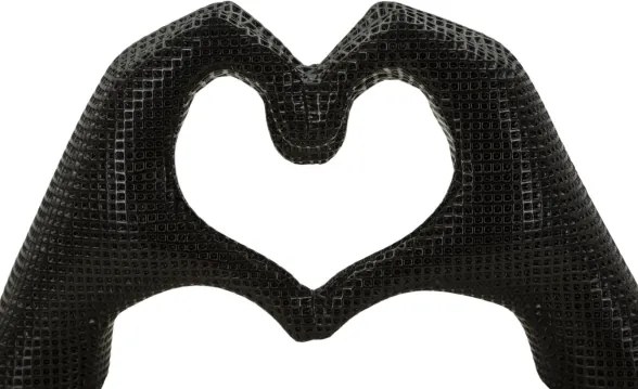 Scultura Lover Black Cm 25X7,5X13,5