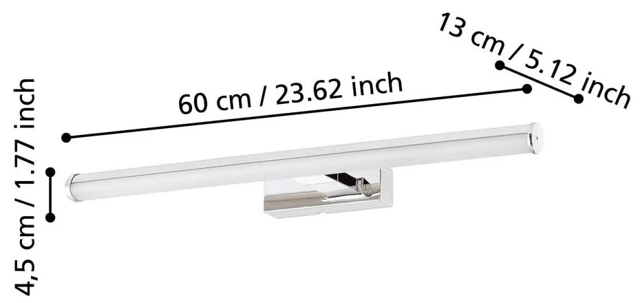 Lampada da parete LED argentata VADUMI – EGLO
