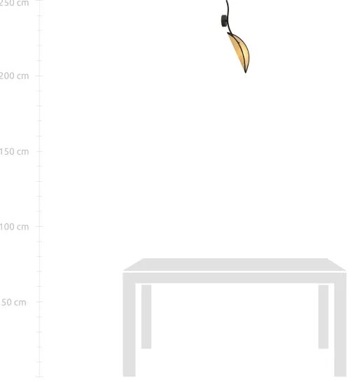 Applique LOTUS 1xE14/10W/230V nero/beige