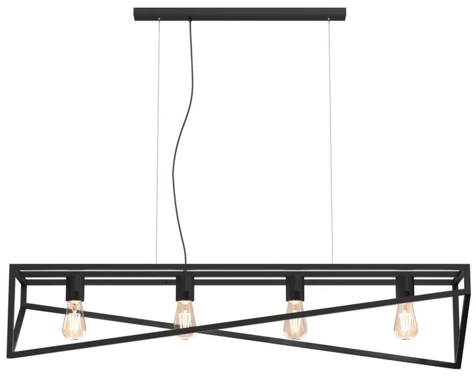 Lampadario a sospensione con filo GOTE 4xE27/60W/230V