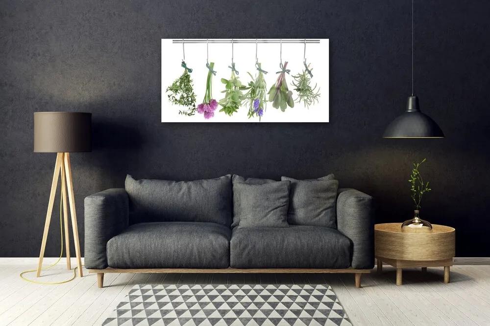 Quadro acrilico Petali di piante da cucina 100x50 cm