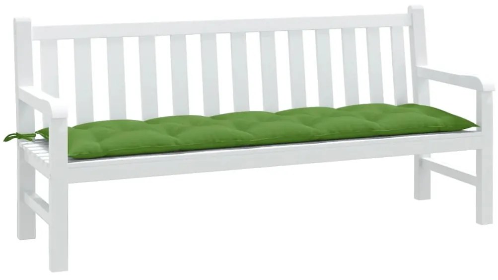 Cuscino Panca Da Giardino Verde Mélange 180x50x7 Cm İn Tessuto /