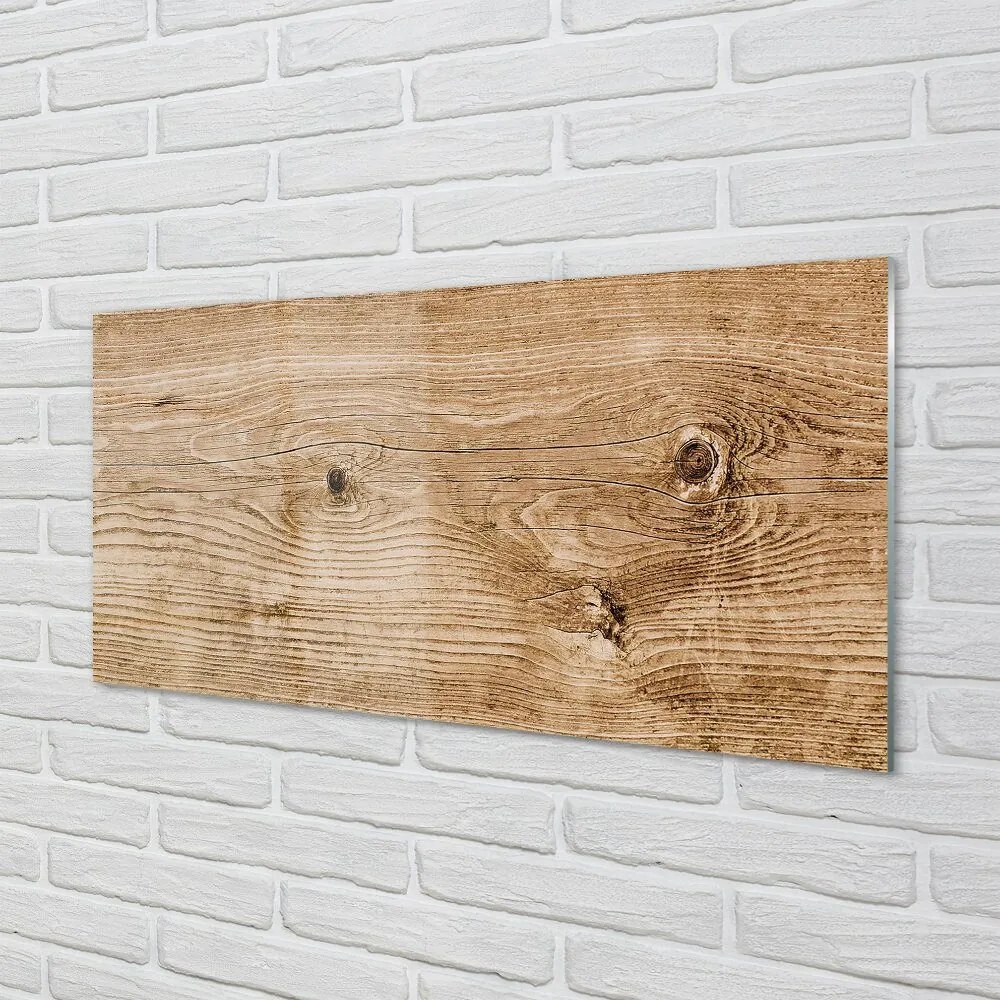 Quadro su vetro Venature del legno delle tavole 100x50 cm