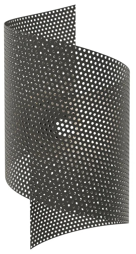 Applique Moderna Baldr 1 Luce Nera