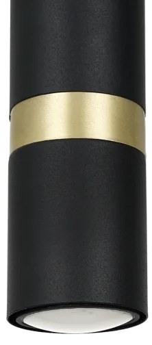Lampadario a sospensione con filo JOKER 1xGU10/25W/230V nero/oro