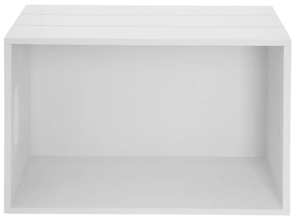Cassetta di legno bianca 36x26x15 cm - Orion