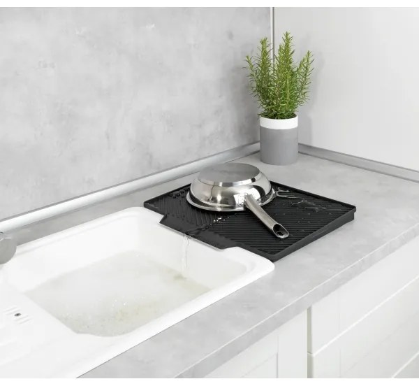 WENKO 54771100 - Scolapiatti NELIA 34x40 cm nero