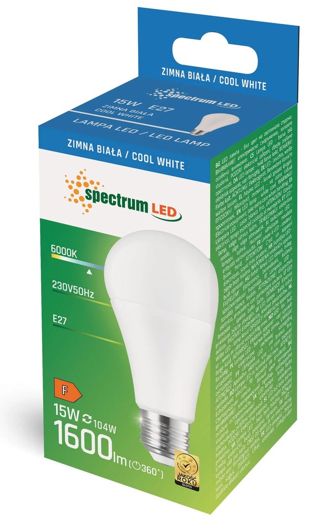 Bulbo LED Fredda GLS E-27 230V 15W CW WOJ+14263