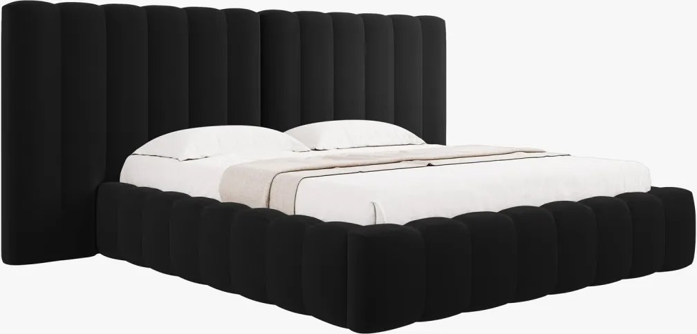 Letto Kelp T in velluto - 180x200 cm
