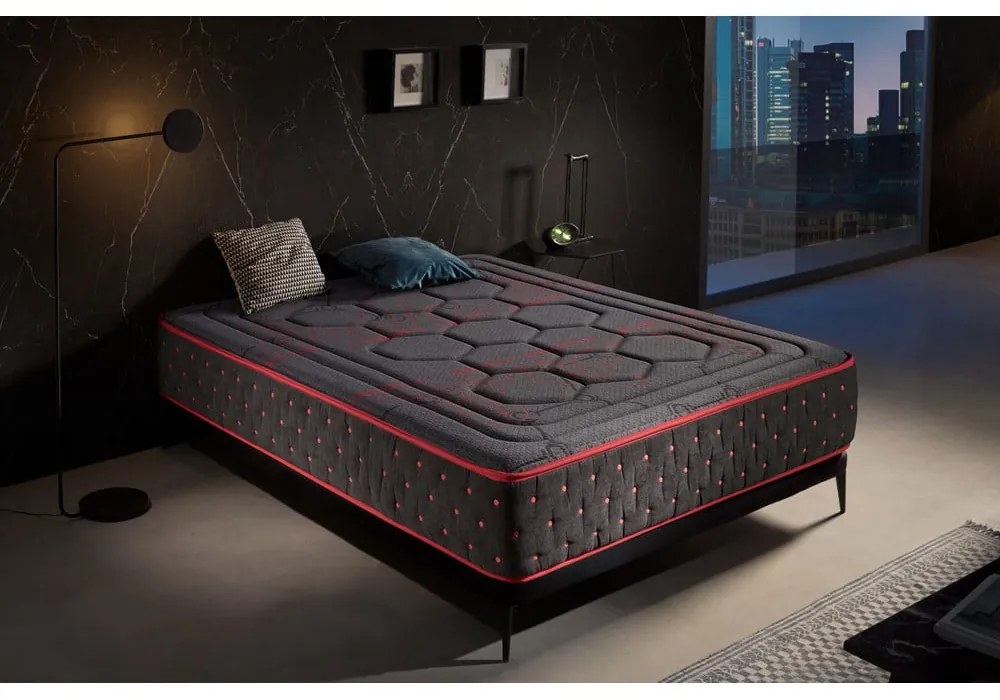 Materasso in schiuma bifacciale duro/medio duro 200x200 cm Hexaflex Moon - Moonia