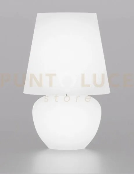 Naxos lampada da tavolo 76 bianco satinato bianco lucido 1 luce att...