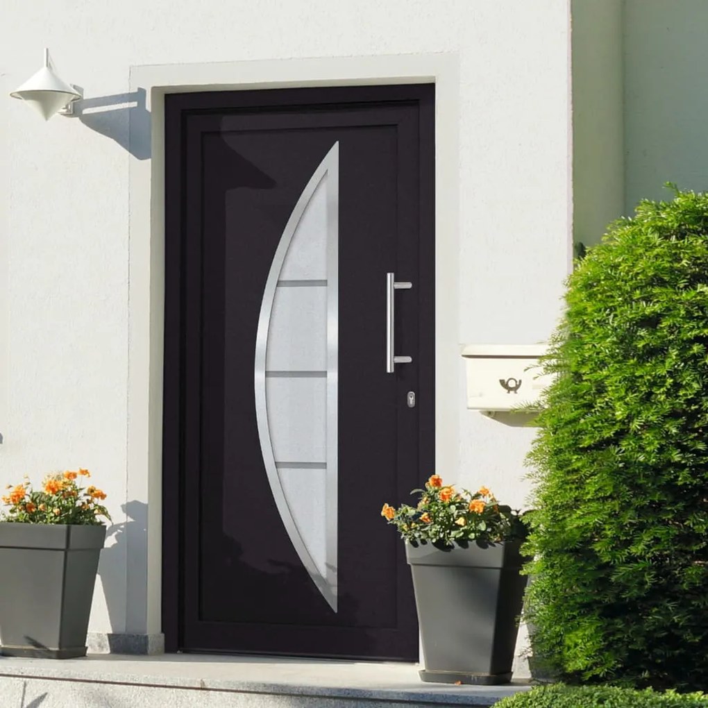 Porta Di Ingresso Antracite 98x200 Cm /