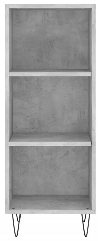 Credenza Grigio Cemento 34,5x32,5x180 cm in Legno Multistrato