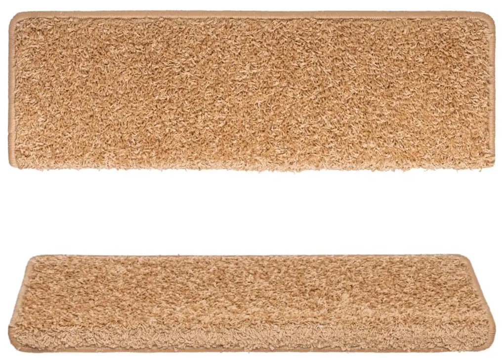 Tappetini per Scale 10 pz 65x21x4 cm Beige