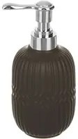 Dispenser sapone nero righe stoneware 390 ml