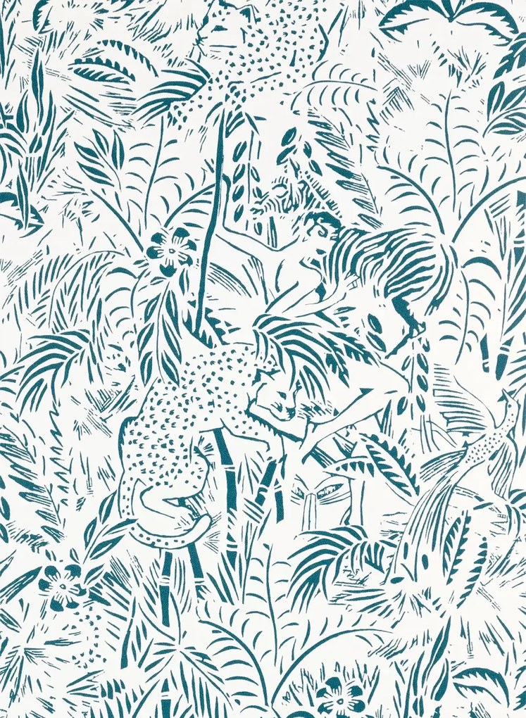 Jean Paul Gaultier Carta da parati Kenya - Bleu