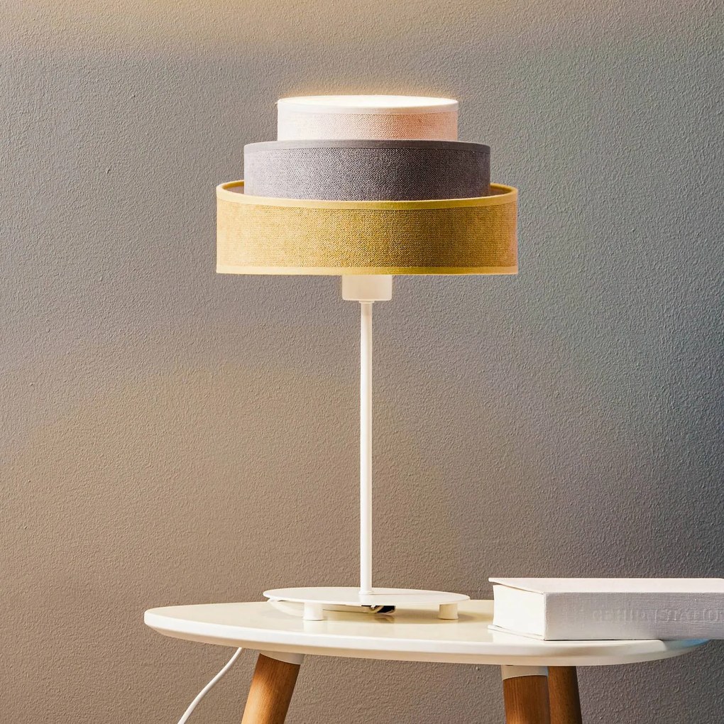 Duolla Lampada da tavolo Pastell Trio senape/grigio/grigio chiaro H 50 cm