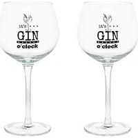 Set 2 Calici Gin Tonic In Vetro Trasparente Cc580 Linea Let'S Party