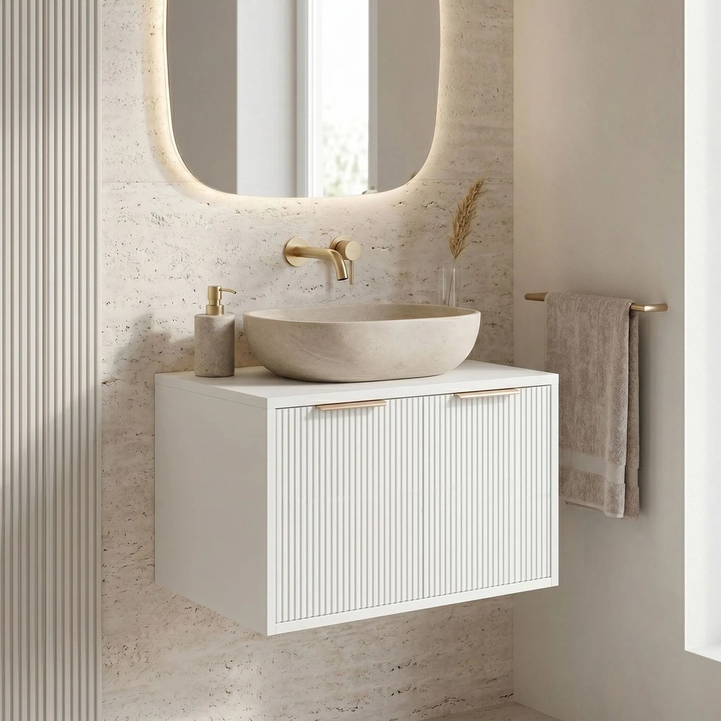 Mobile bagno sotto lavabo Rea Core 60cm White