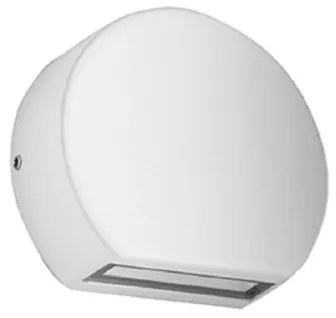 Lampada applique segnapasso SUN per esterni in alluminio 10x3 cm Bianco