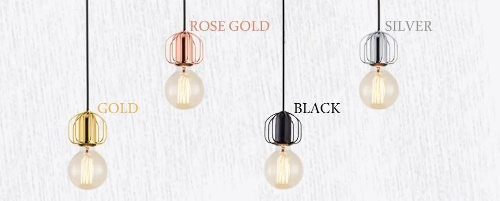 Lampada Da Soffitto Singola Loft  Rose Gold APP593-1CP