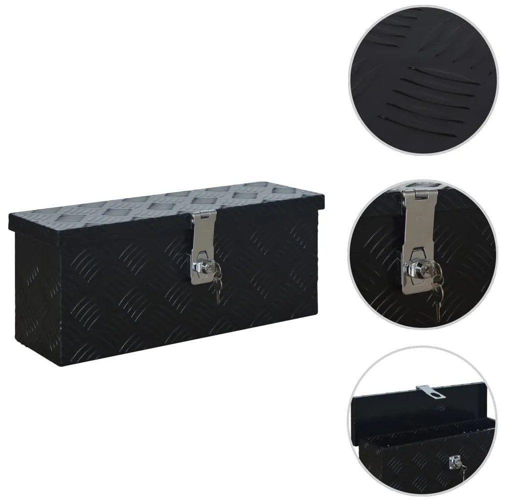 Scatola İn Alluminio 485x140x200 Mm Nera /