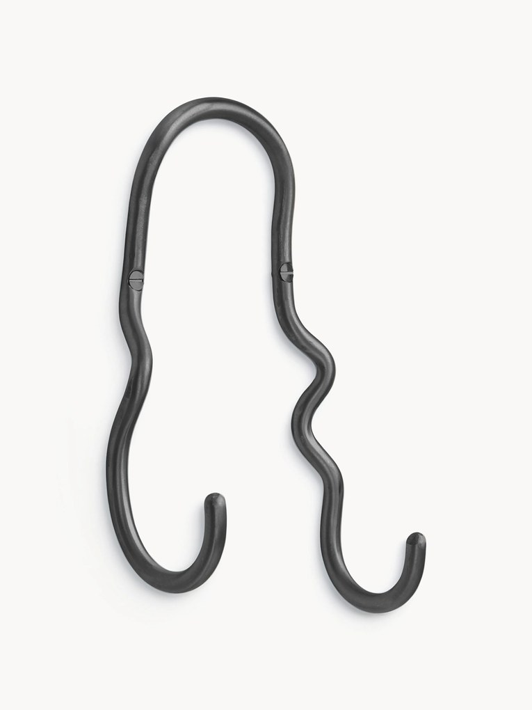 Gancio da parete fatto a mano in ottone Curvature