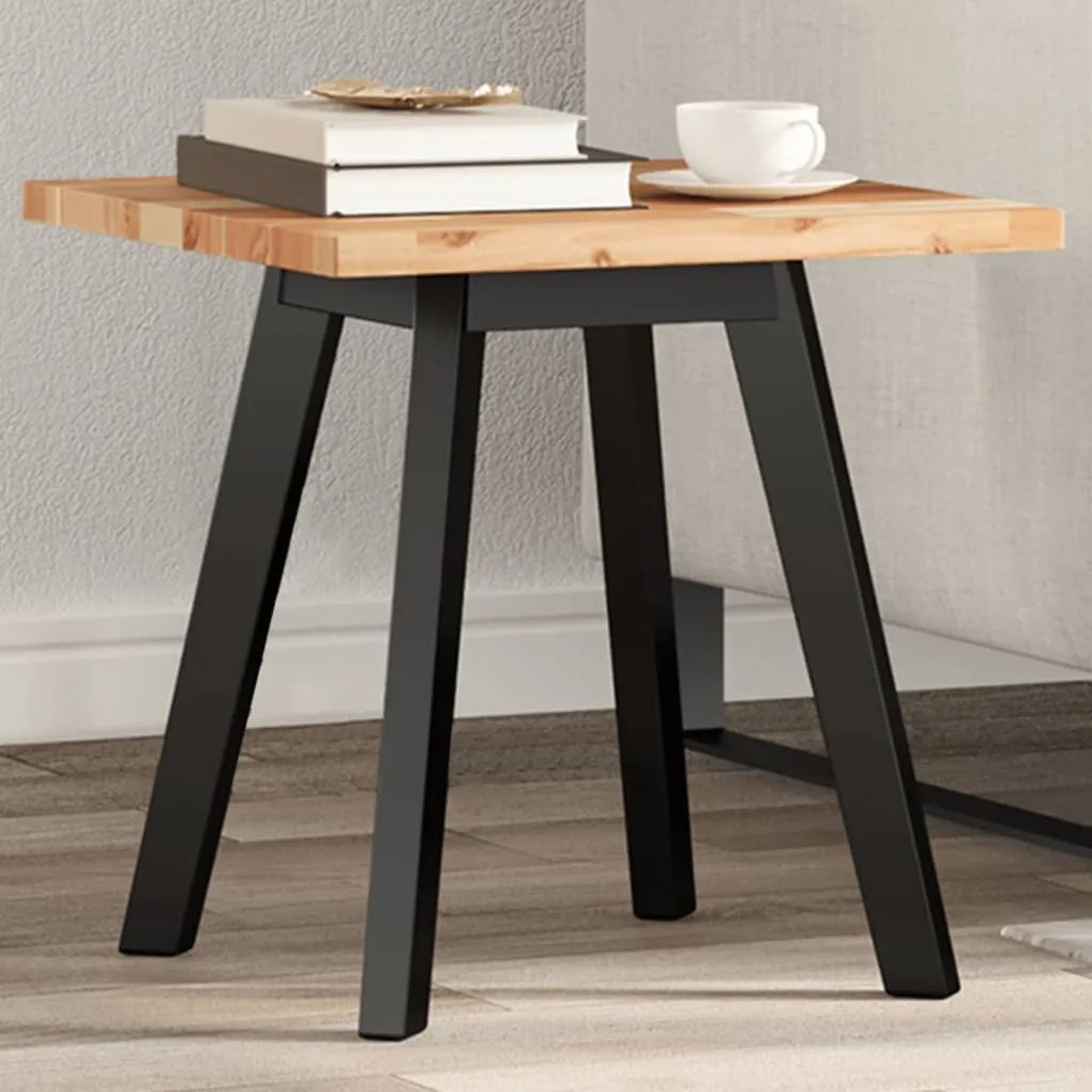 Piano Tavolo Quadrato 40x40x2 Cm İn Legno Massello Di Acacia /