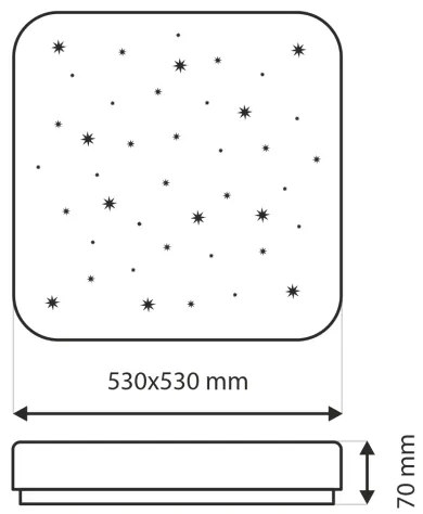 Plafoniera LED dimmerabile FLORA LED/60W/230V 2700-6500K +remote telecomando