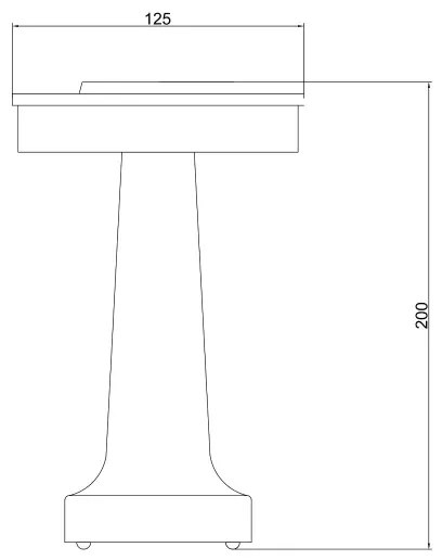 Zuma Line ETLED-53C-SB - LED Lampada da tavolo ricaricabile dimmerabile SONET LED/2,5W/1200mAh oro