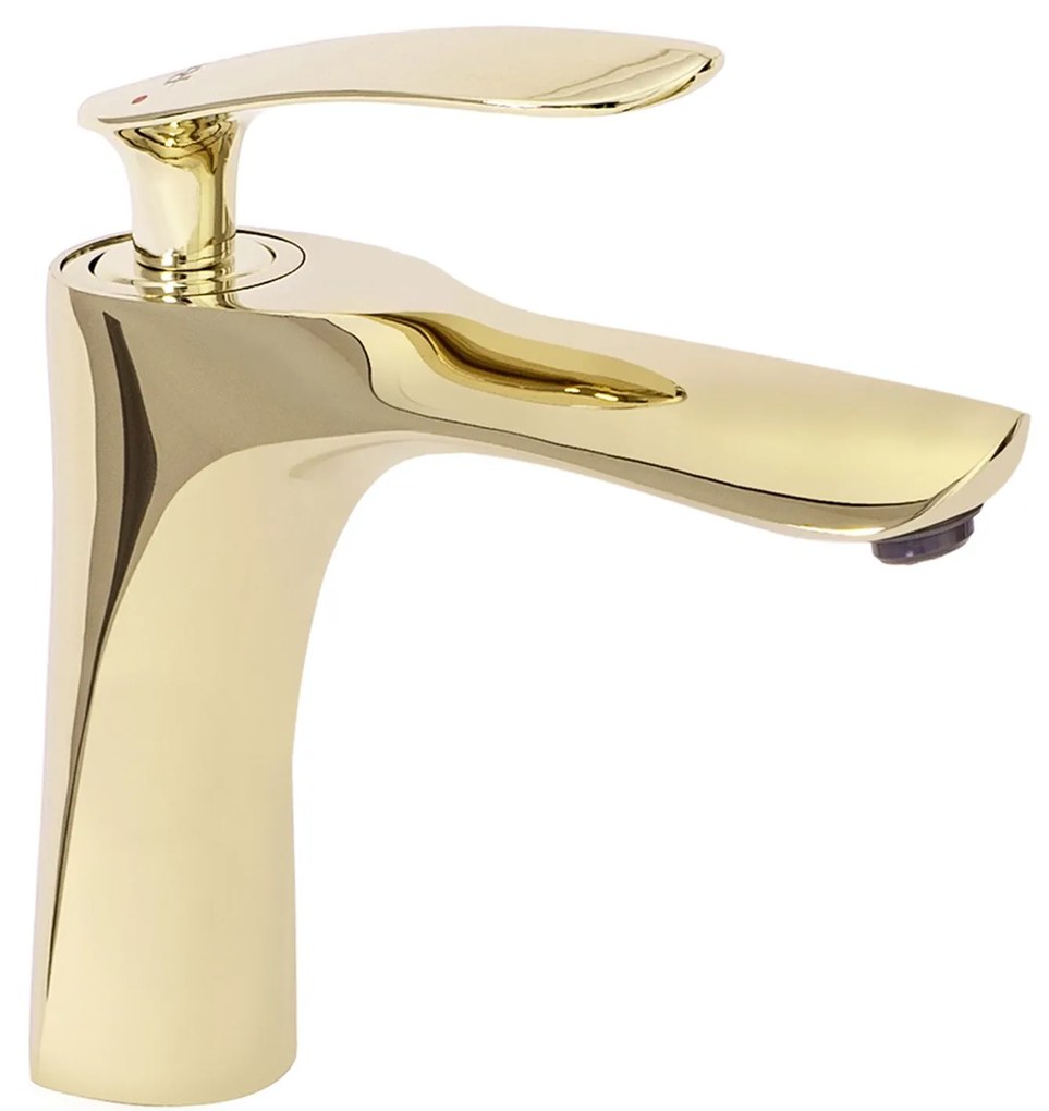 Rubinetto da lavabo Rea Orbit Gold Low